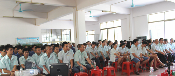 2015年8月25，興順公司管理升級誓師大會召開